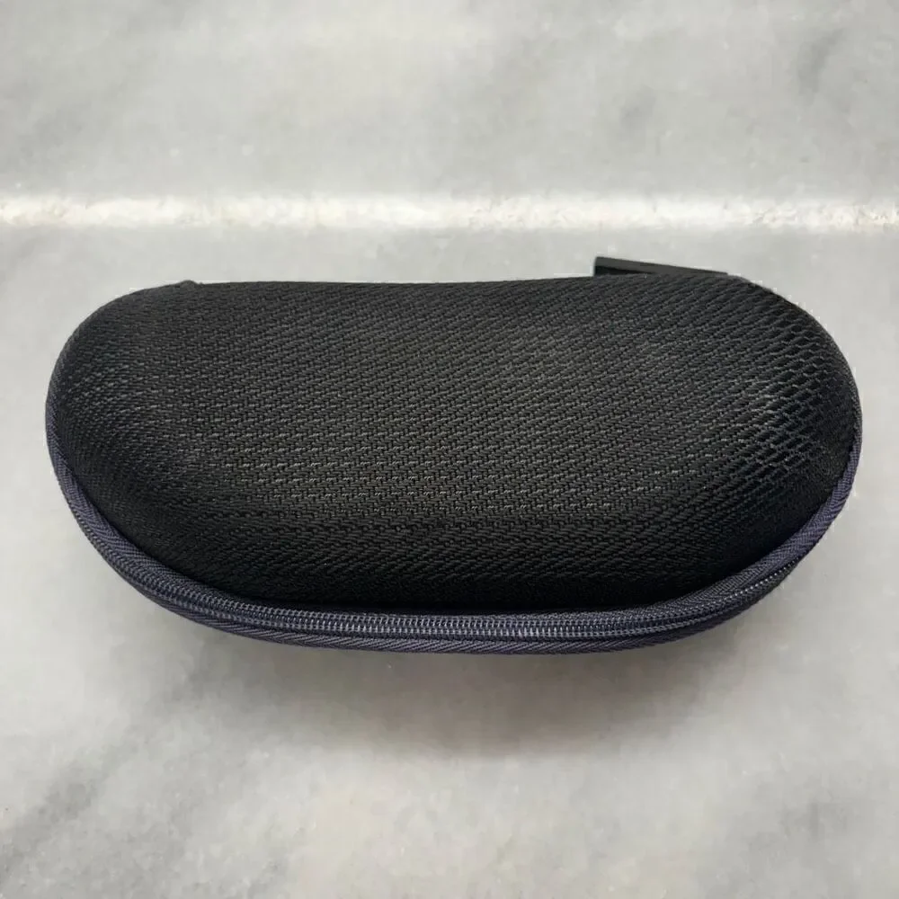 Costa Del Mar Textured Logo Zipper Soft Lined Eyeglass Sunglasses Case Black OS